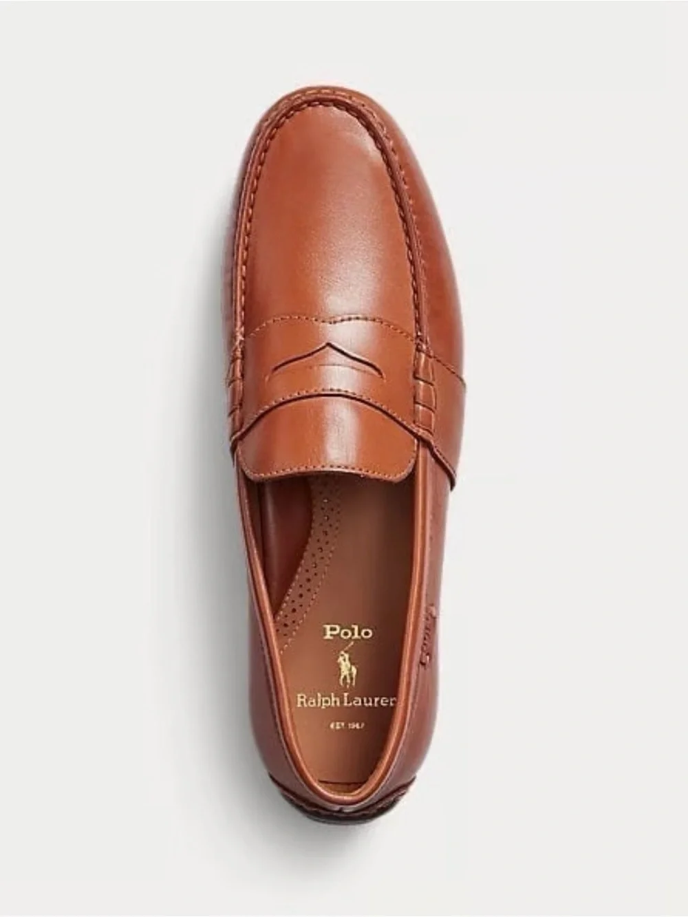 Ralph Lauren Brown Leather Penny Loafers
